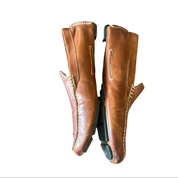 Cole Haan Men Leather Brown Moccasin Driver Slip On Shoe Sz 10 - Picture 6 of 12